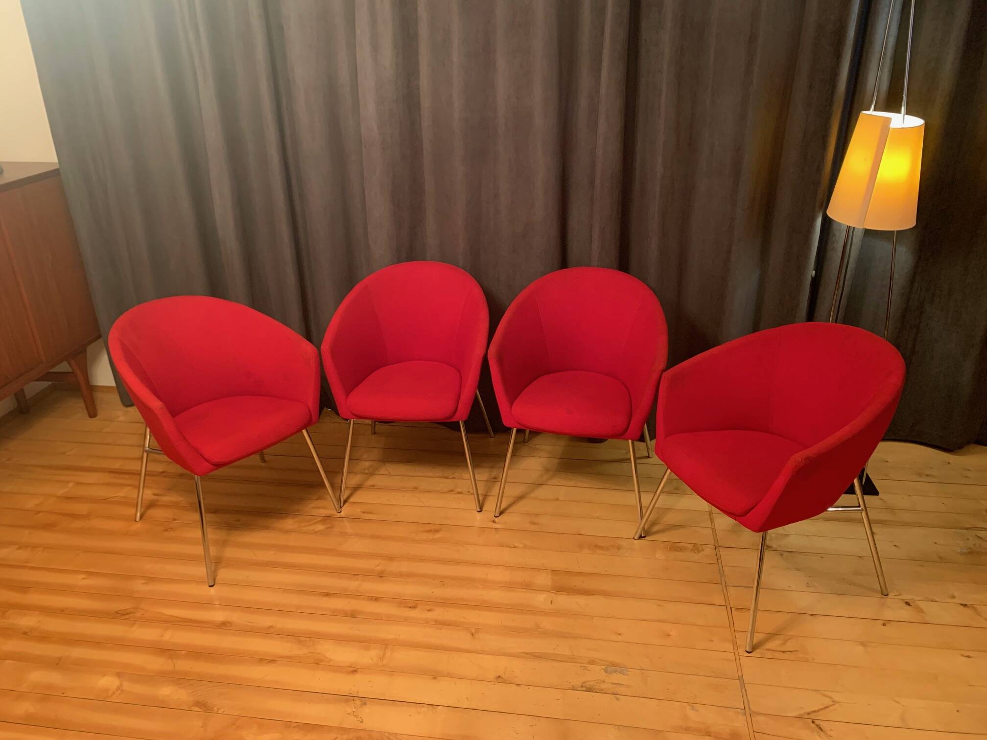 A set of four Megan club armchairs designed by René Holten, Artifort, the Netherlands
