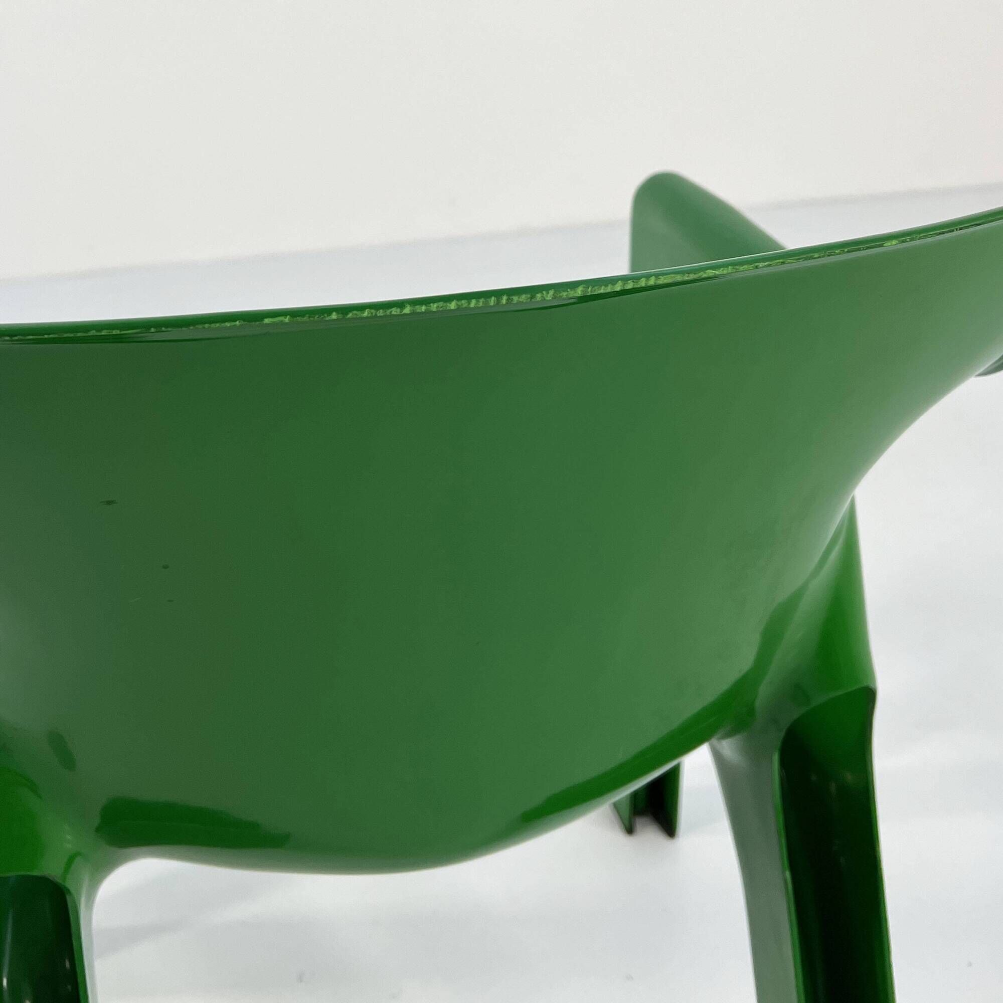 GREEN GAUDI CHAIR BY VICO MAGISTRETTI FOR ARTEMIDE, 1970