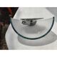 Pair of Art Deco wall lights with opaline glass, copper and brass.