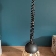 Suspension glass globe adjustable height old vintage Dp 0322021