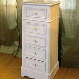 Renovated 19th-century bedside chest.