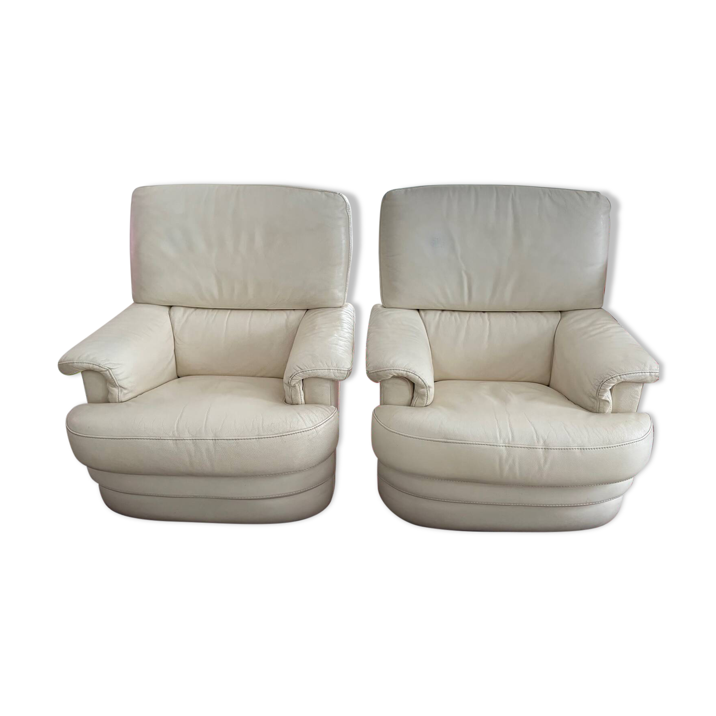 Leather armchairs
