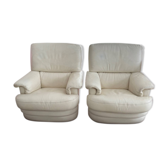 Leather armchairs