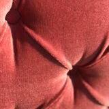 Louis XV style headboard padded velvet