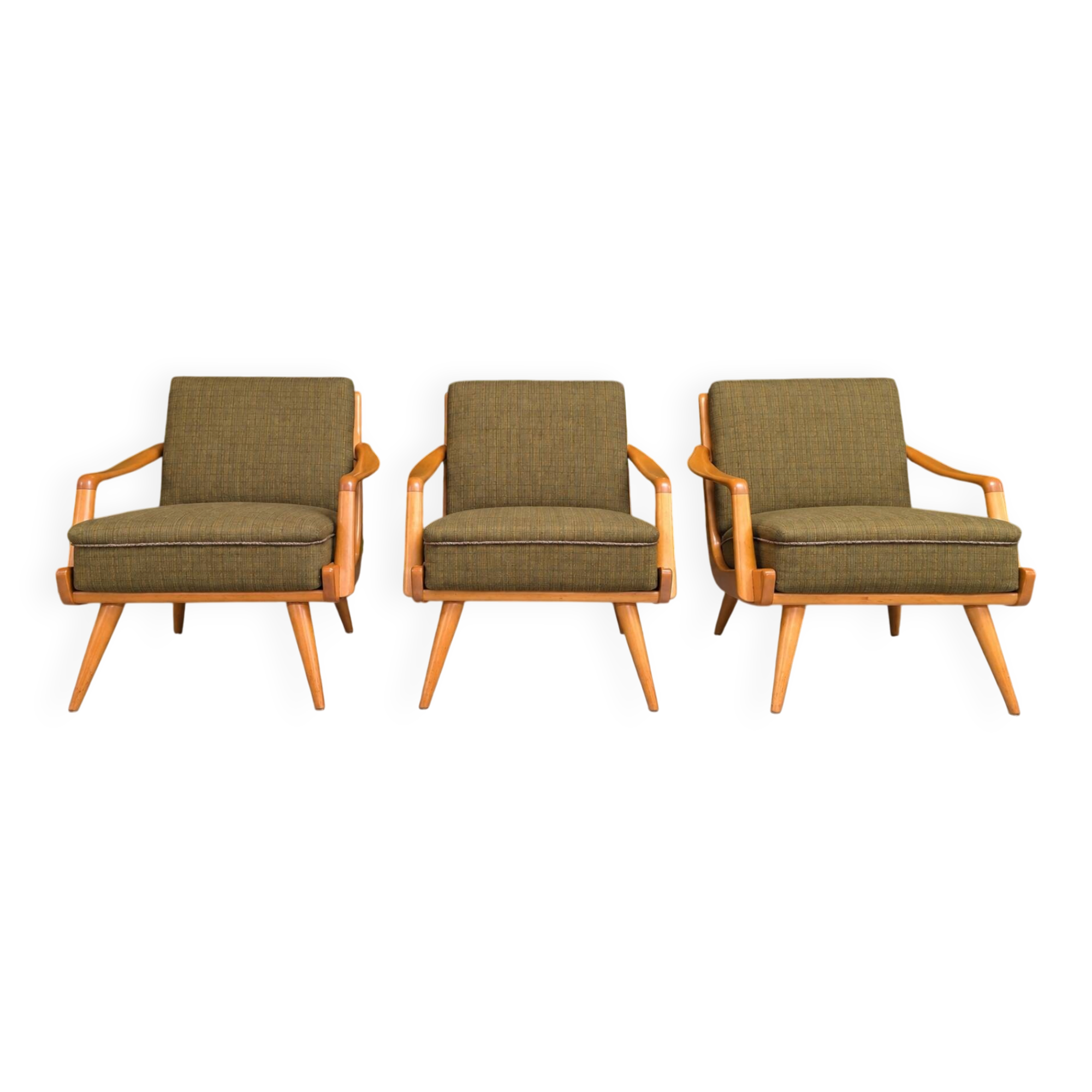 Scandinavian armchair trio – 1960s