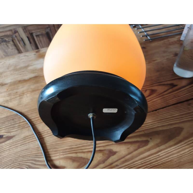 Lampe opaline saumon année 60