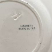 4 dessert plates ironstone "Liserons" Choisy le Roi
