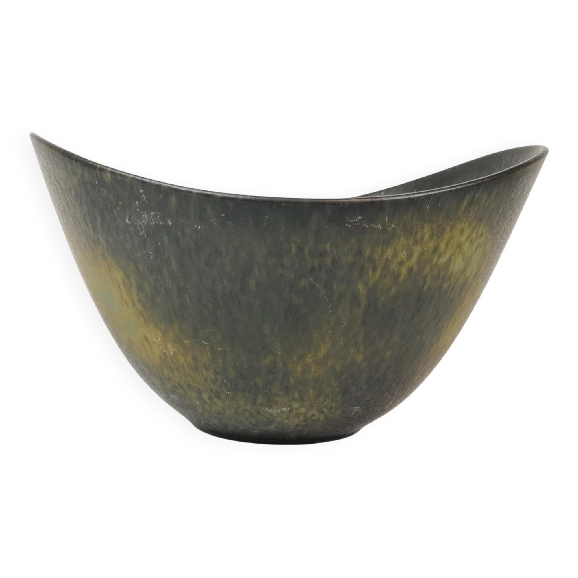 Large modern mid-century ceramic bowl Rörstrand AXK Gunnar Nylund, Sweden, 1950s.