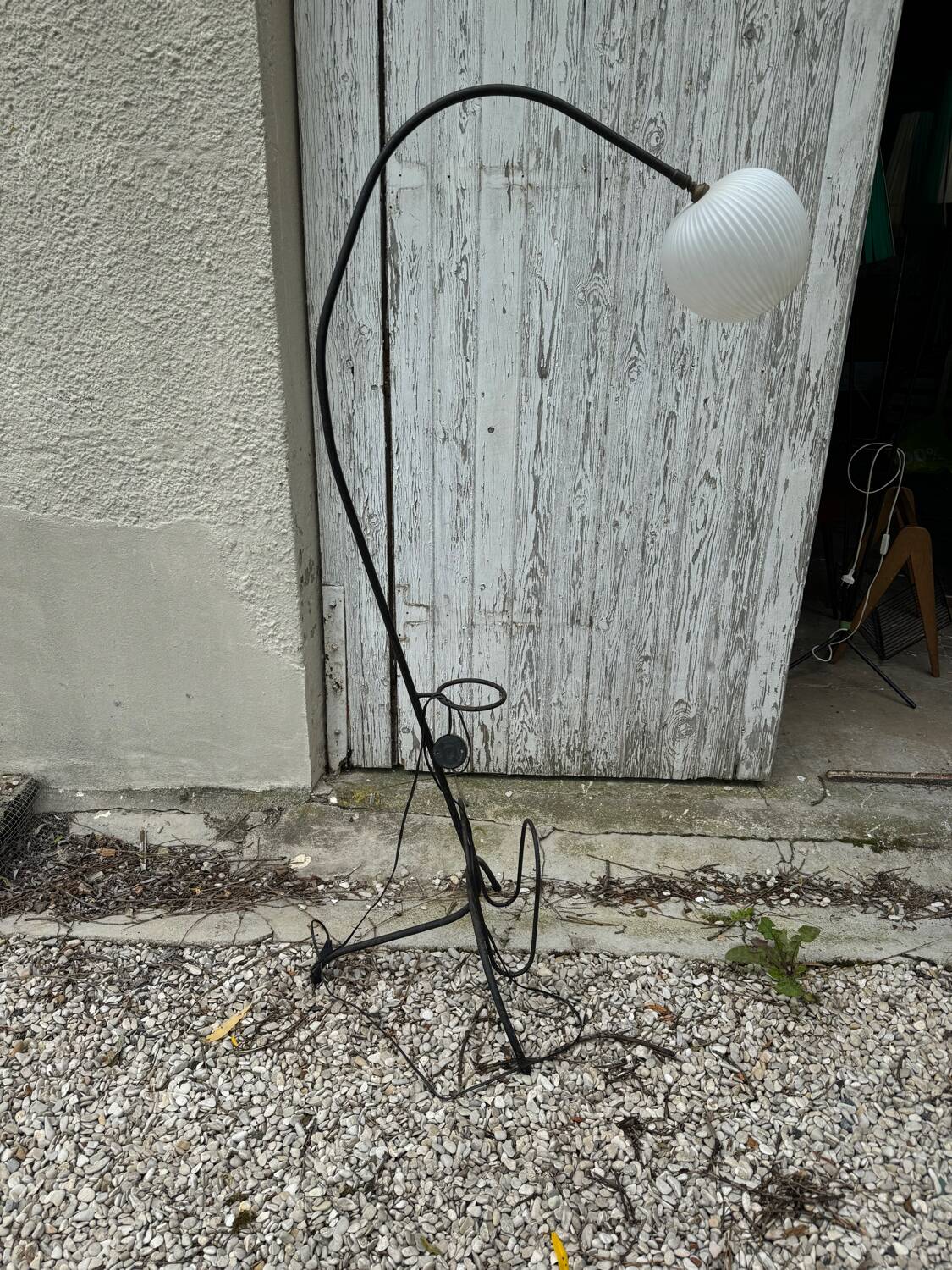 1950s tripod floor lamp