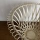 XXL Neoclassical Medici-style plant pot in ivory sheet metal