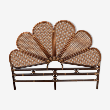 Rattan headboard and caning 2 people