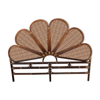 Rattan headboard and caning 2 people