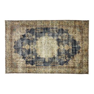Anatolian handmade vintage rug 300 cm x 190 cm
