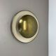 Unique Round Brass Wall Light in Gino Sarfatti Style, Italy 1950s