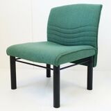 Vintage 1980s armchair in wool & steel