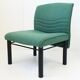 Vintage 1980s armchair in wool & steel