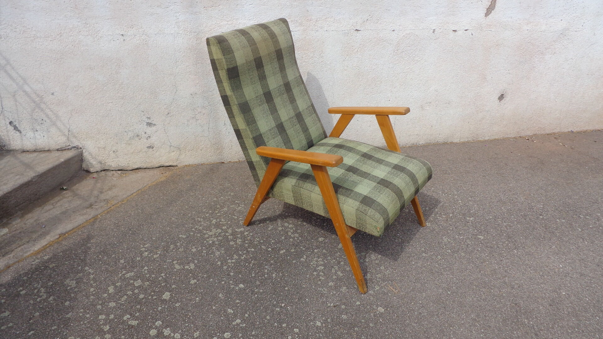 Vintage green armchair
