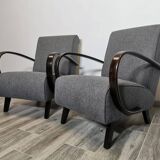Armchairs by Jindrich Halabala, 1940s, Set of 2