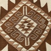 Tapis de couloir Kilim beige et marron 3x12, tapis turc délavé, 95x373 cm