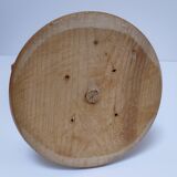 Three Scandinavian wooden candle holders, vintage design