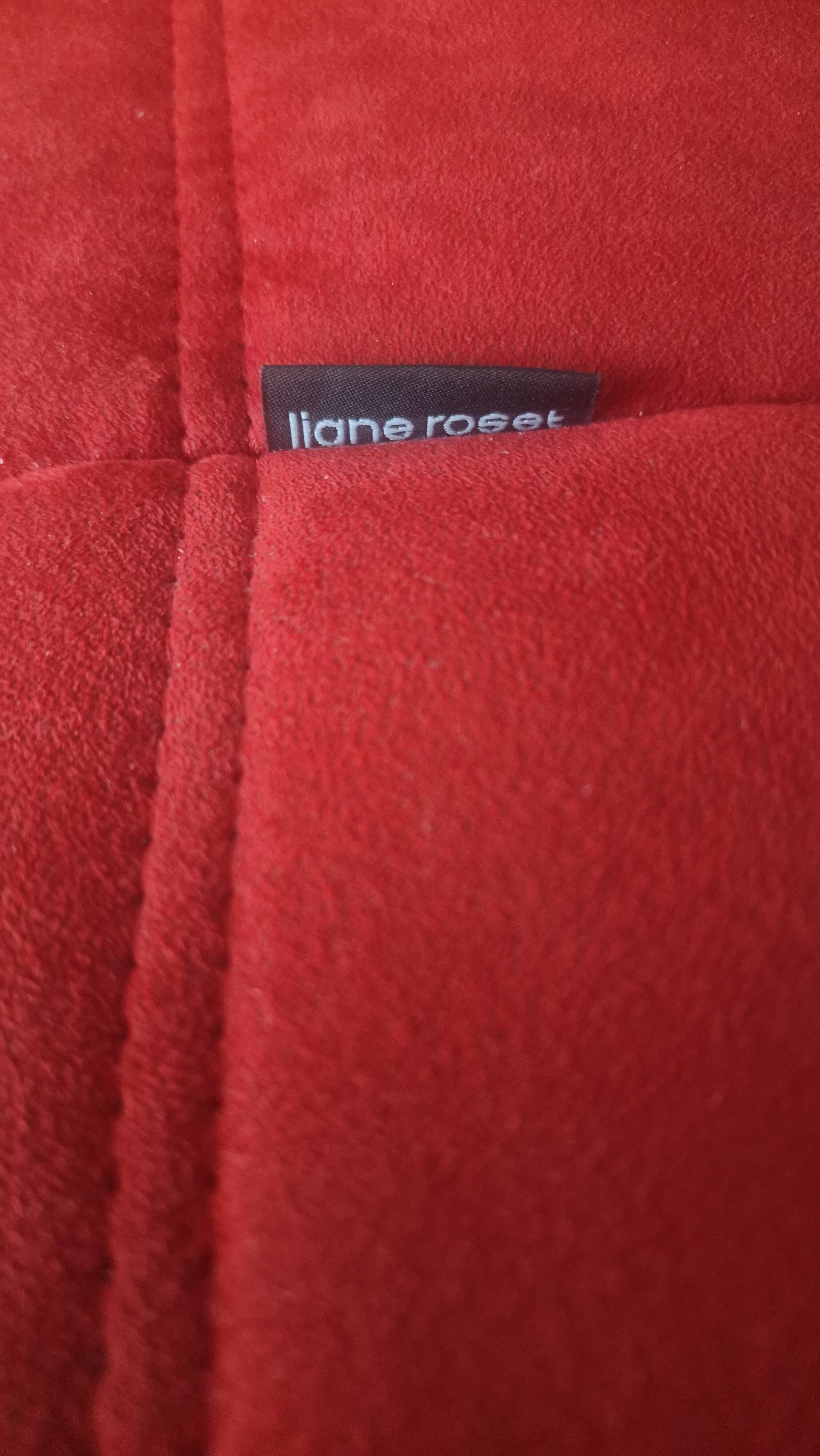 TOGO Set from Ligne Roset - Alcentara Red - Sofa Bed - Corner Armchair - Armchair