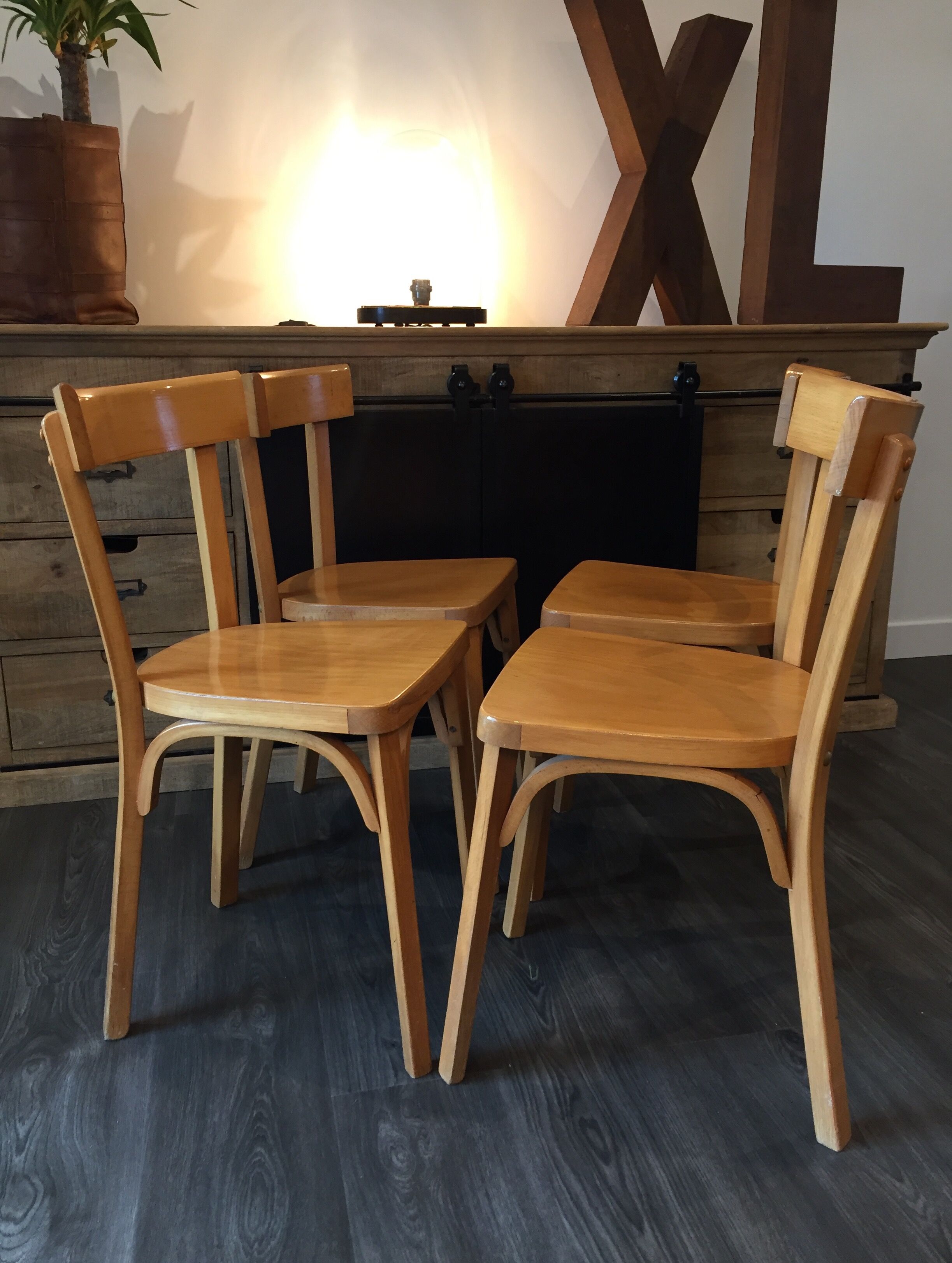 Set of 4 chairs bistro baumann