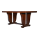 Art Deco mahogany veneer table in the style of Jules Leleu, 1930s