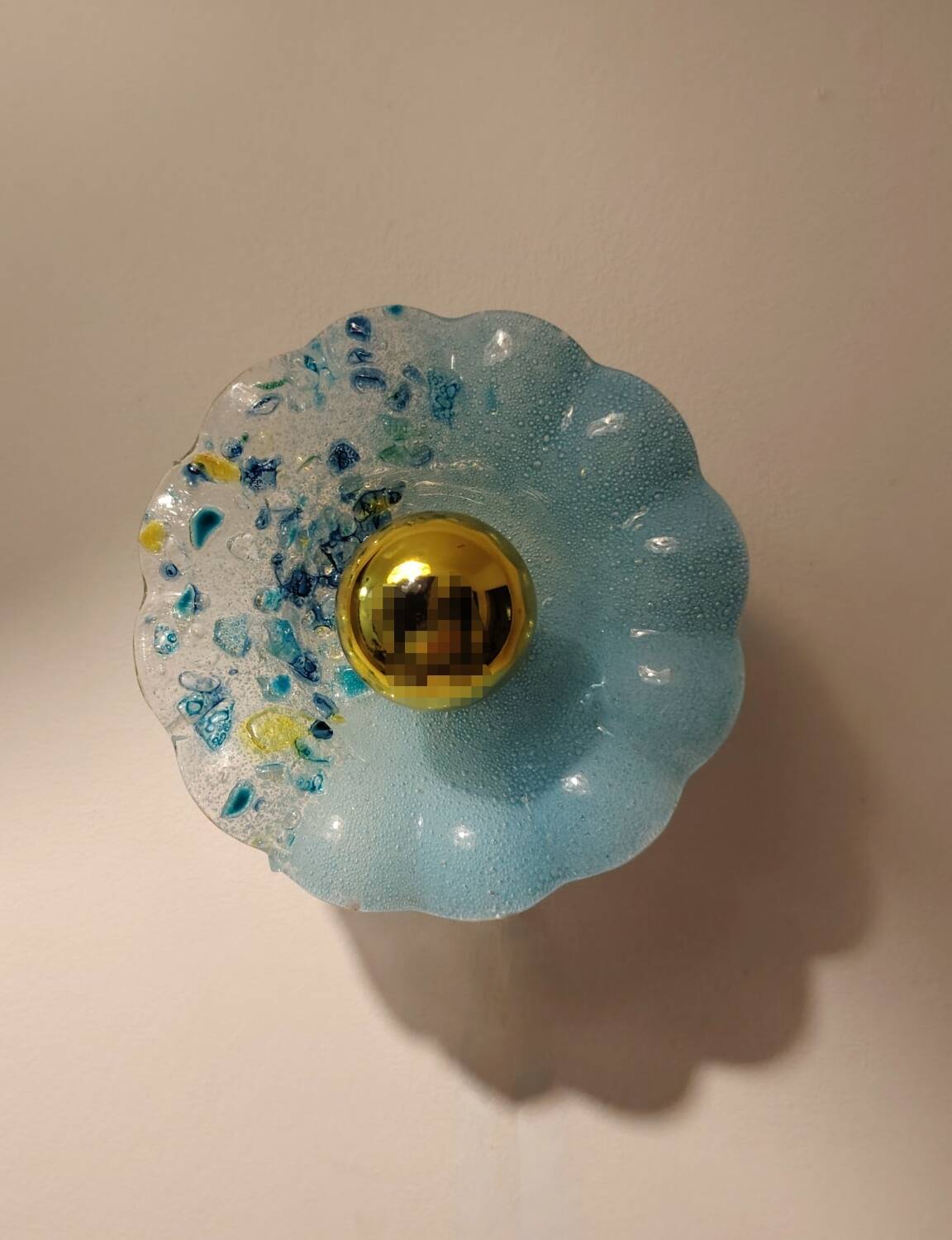 Murano flower wall light