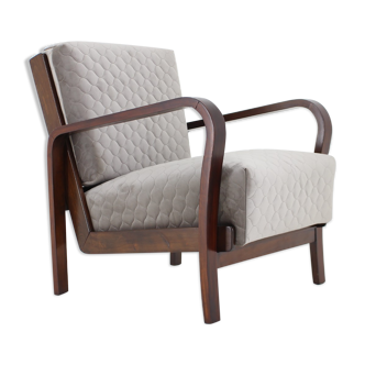 1940s Art Deco Armchair, Czechoslovakia