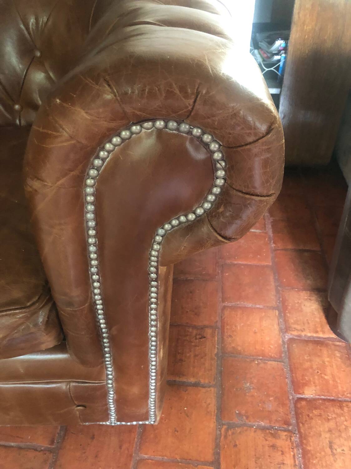 Vintage leather sofa