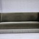 1970s, Danish 3-seater sofa, green furniture velour, beech wood.