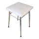 Tabouret vintage en skaï et chrome