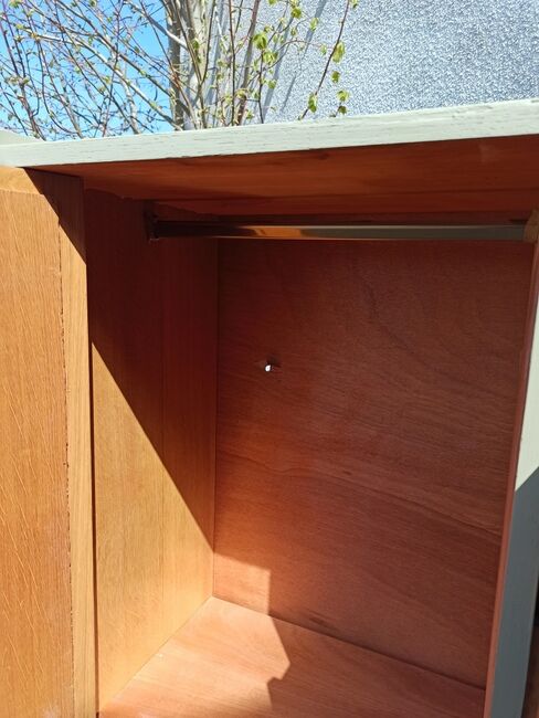 Small vintage rattan cabinet