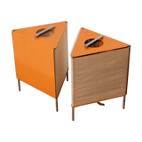Set of 2 table lamps by Josef Hurka, Napako, 1950s