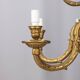 Classic 12 light golden bronze chandelier from the mid-20th century