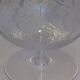 Set of six glasses engraved with crystal grape bunches