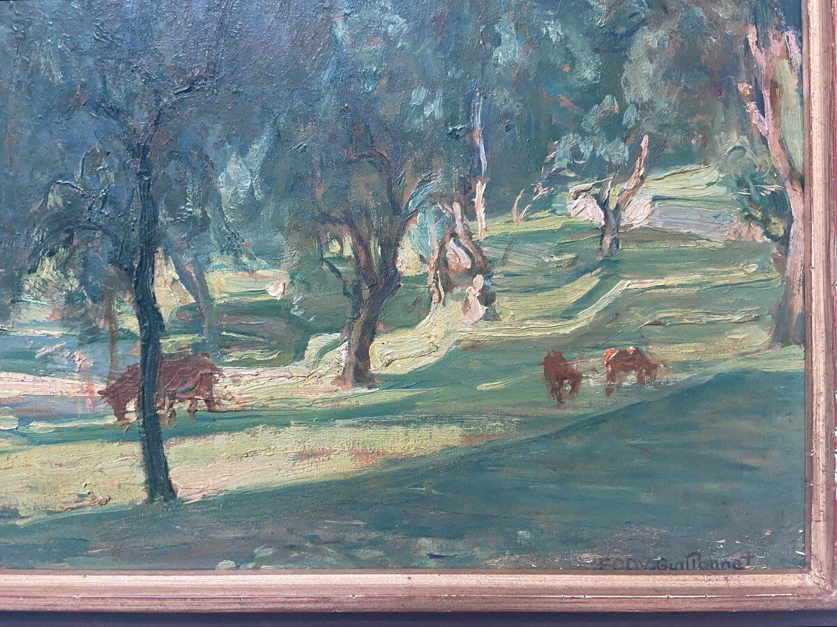 Octave Denis Victor Guillonnet (1872 - 1967) The Olive Trees,