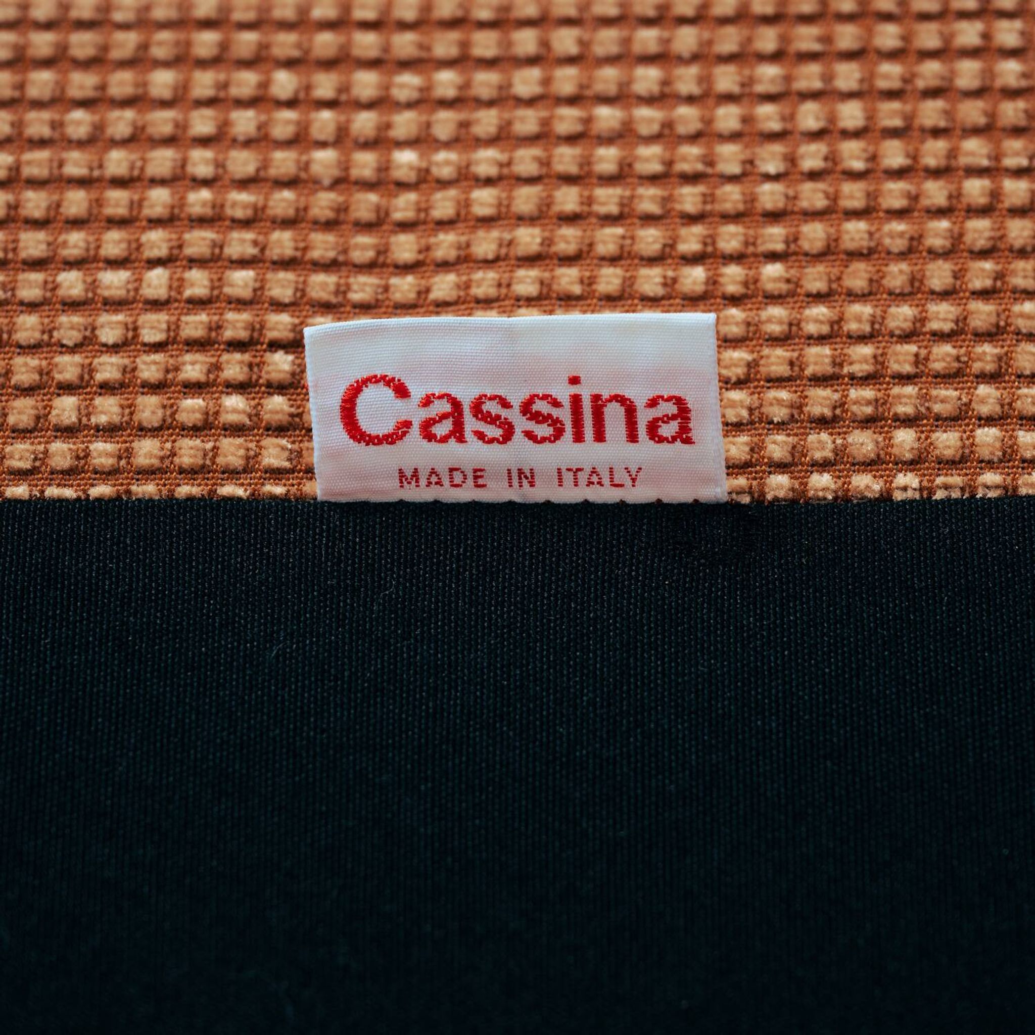 Cassina Portovenere Vico Magistretti wingback peach salmon  sofa Maralunga