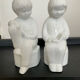 Pair of vintage ceramic bookends 70s-80s