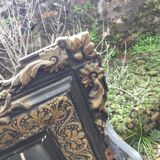 Black and gold mirror napoleon III style 70x105cm