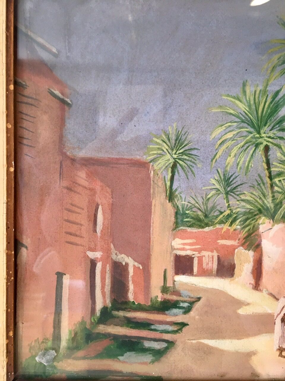 Ancient oriental landscape painting, signed' early 20th century