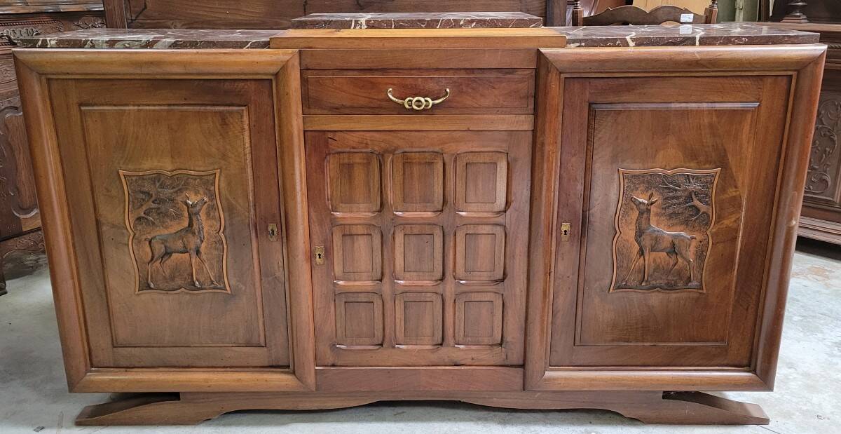 Art Deco sideboard in walnut