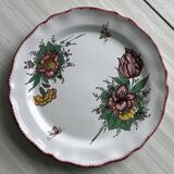Decorative plate in Angoulême earthenware.