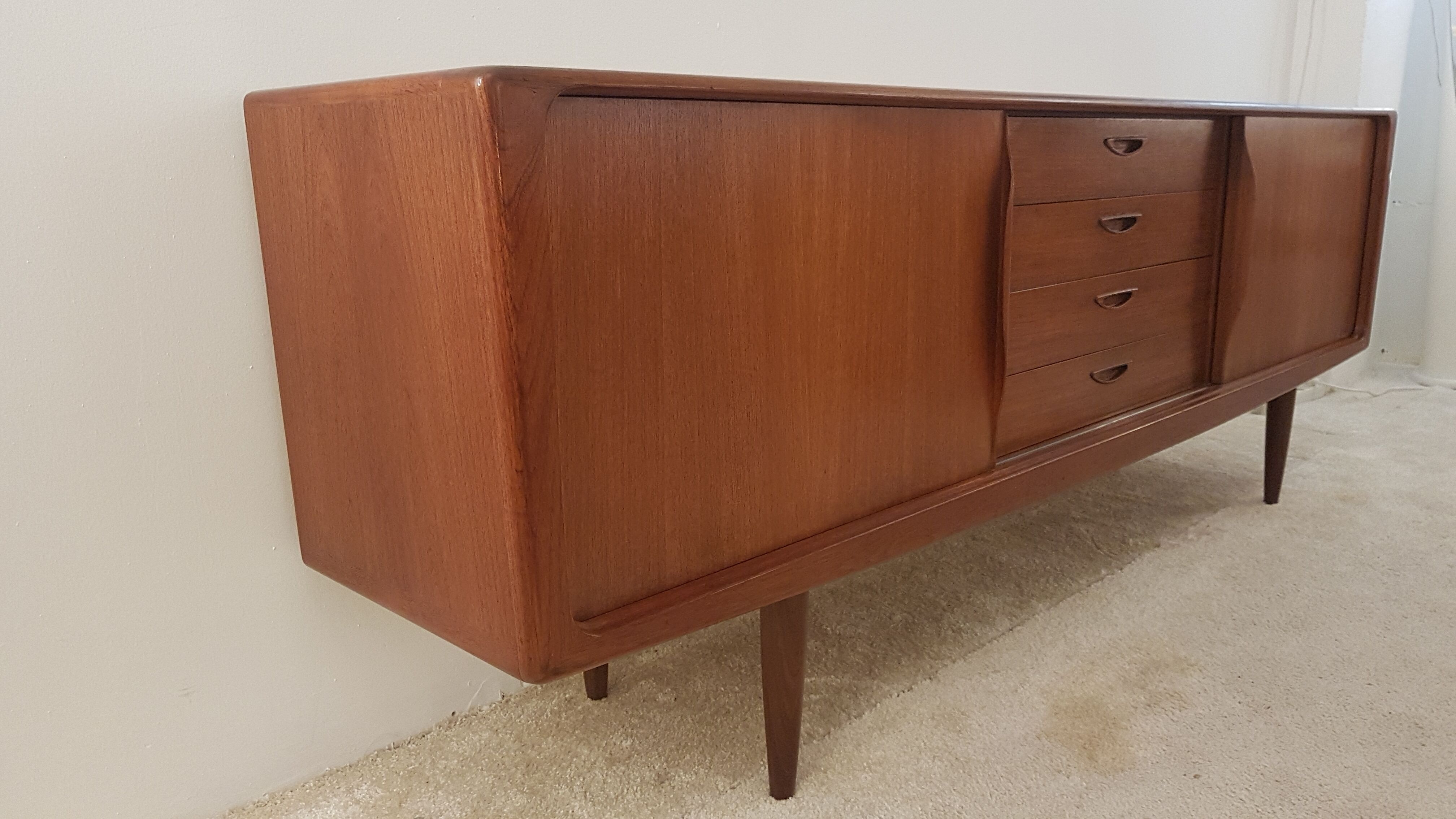 Scandinavian sideboard designer Henry Walter Klein 1960