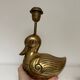 Pair of brass duck lamps, 1980