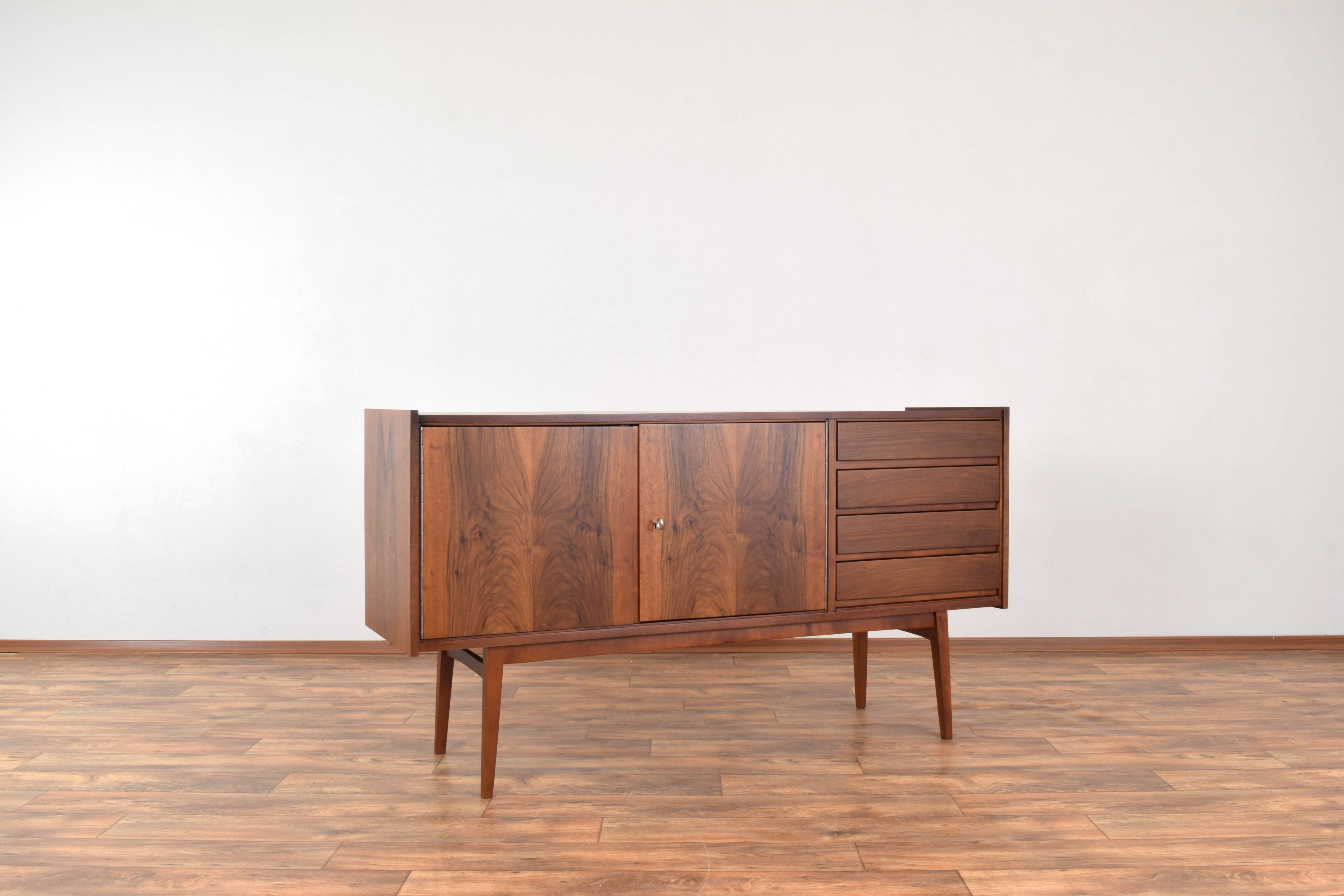 Mid-Century Walnut Sideboard by S. Albrecht, 1960s.