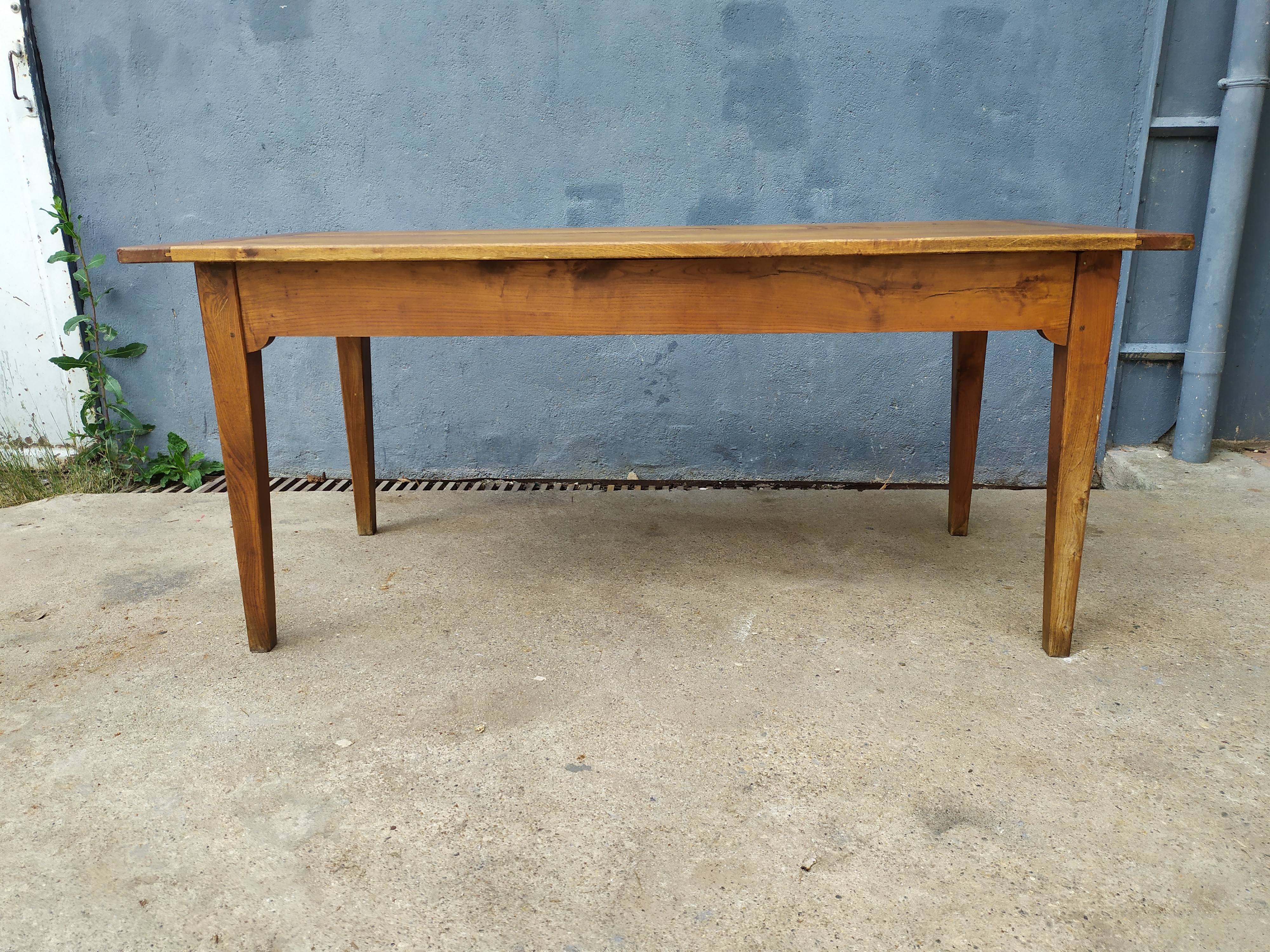 Table de ferme en chêne