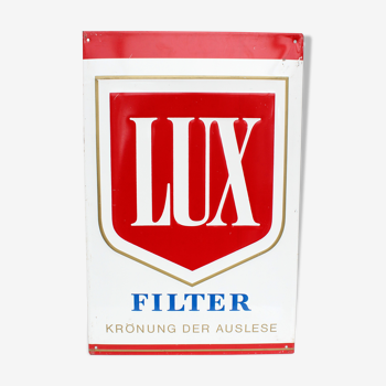 Grande plaque en métal de publicité pour les cigarettes Lux