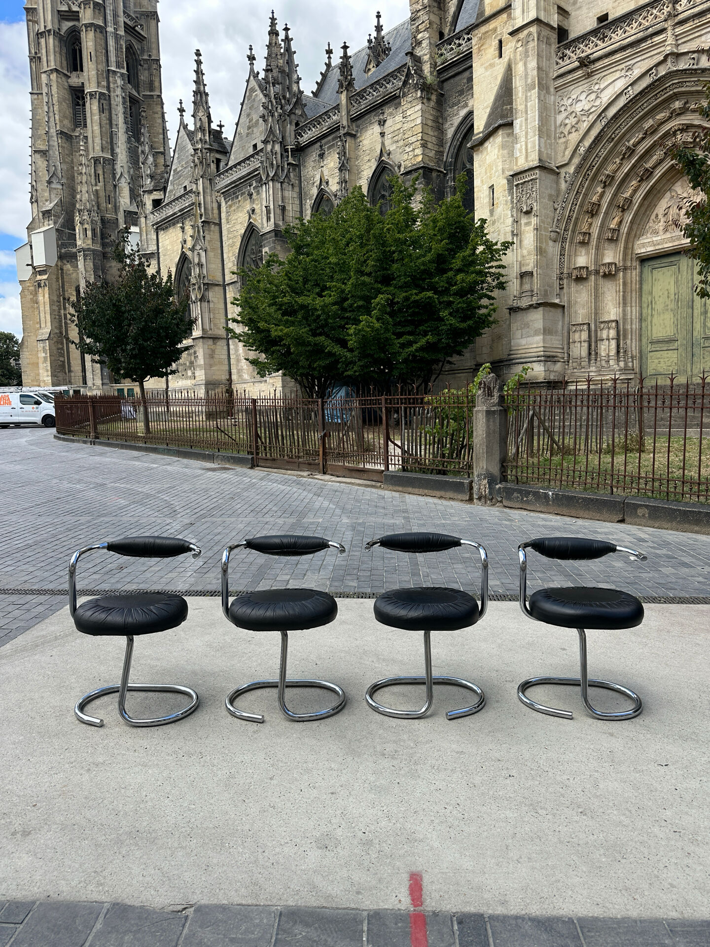 4 chaises Cobra par Giotto Stoppino