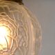 Applique murage coudée globe vintage art déco